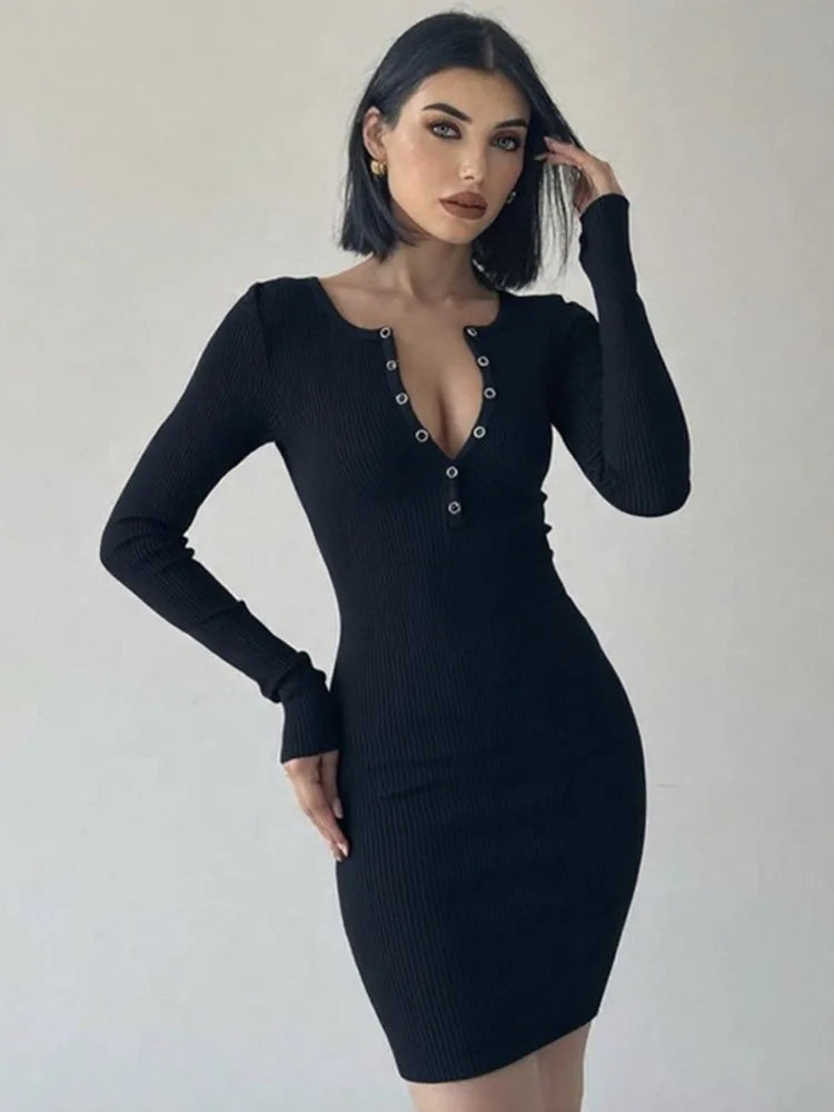 Thalindra | Knitted Chic Mini Dress