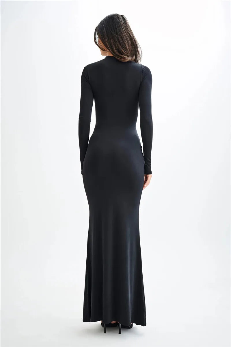 Miravelle | Draped Waist Elegance Maxi Dress