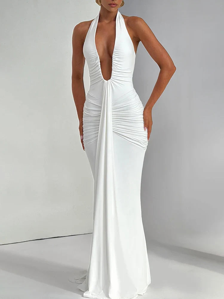 Ardena Deep V Maxi Dress