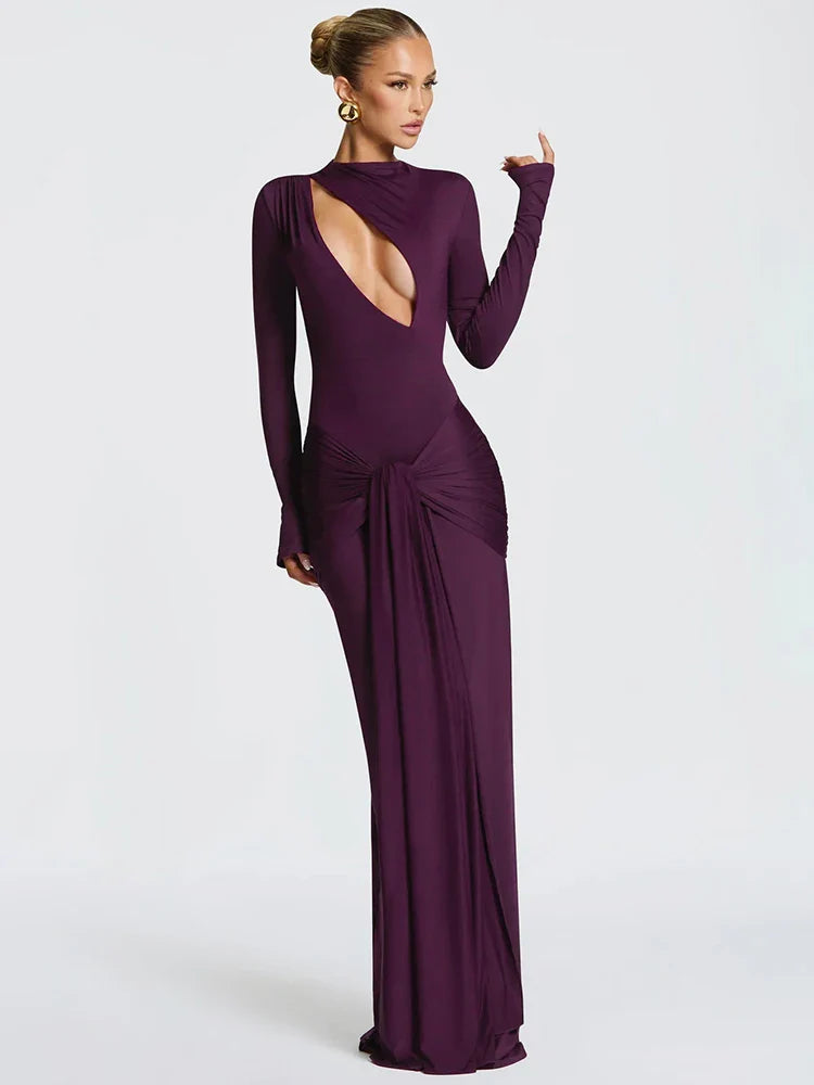 Arlivia | Sculpted Cut-Out Evening Gown