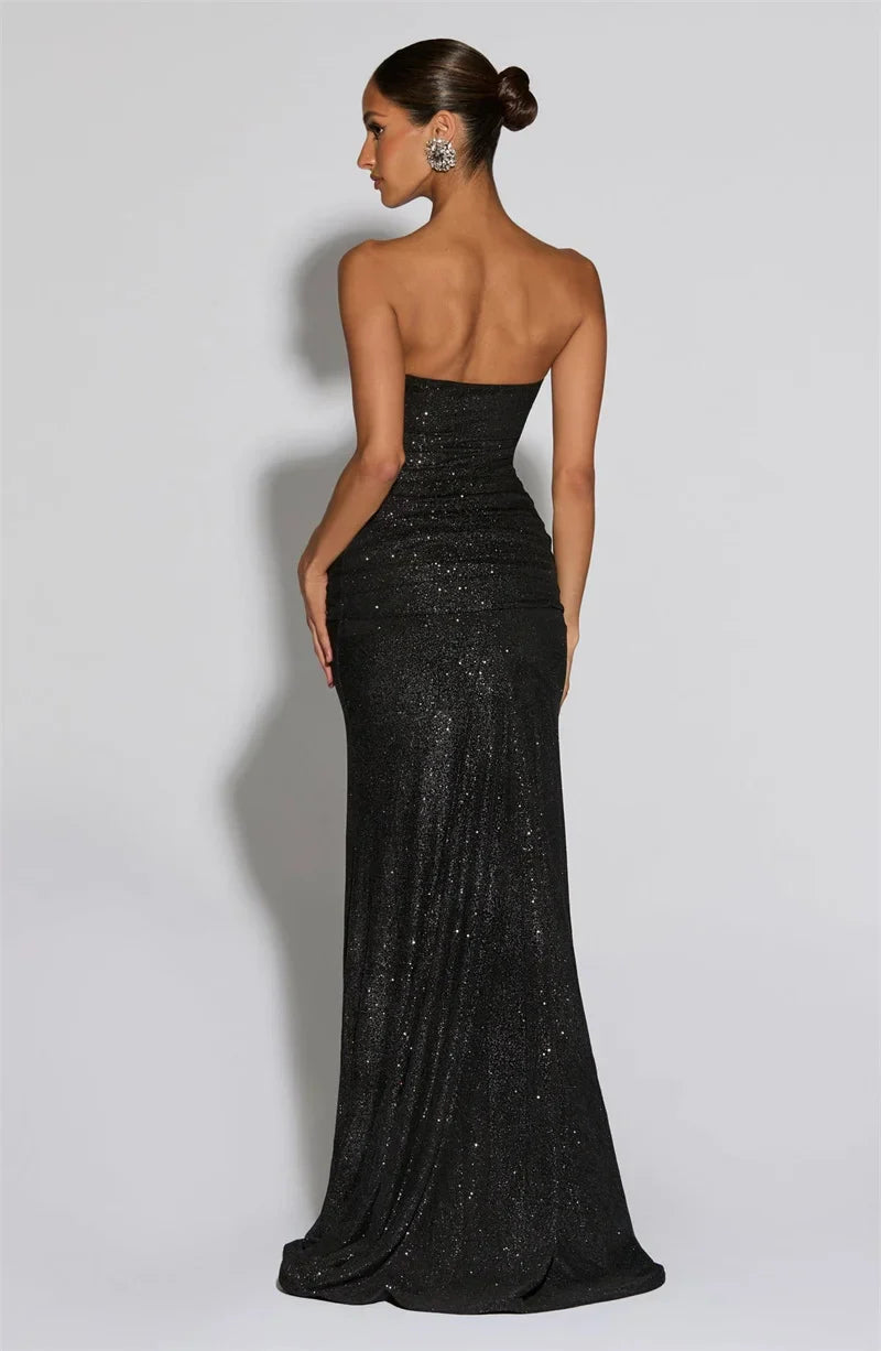 Marovelle | Sparkle Strapless Maxi Gown