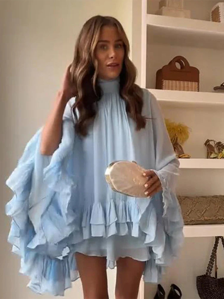 Kaia Ruffle Hem Mini Dress