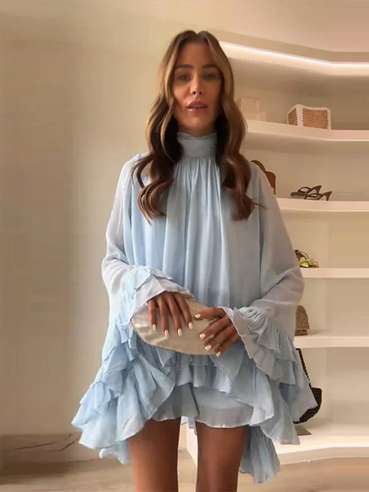 Kaia Ruffle Hem Mini Dress