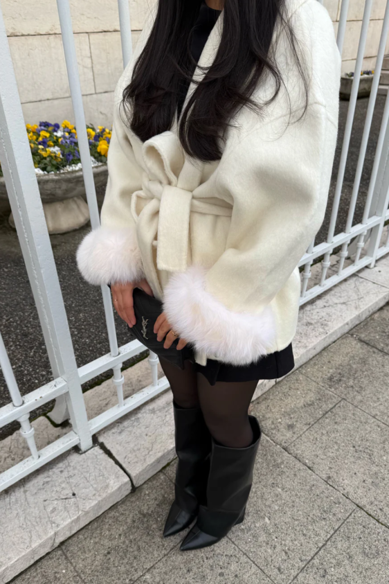 Ella | Belted Winter Wool Coat