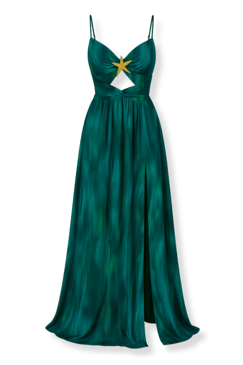 Emerald Starlight Maxi Dress