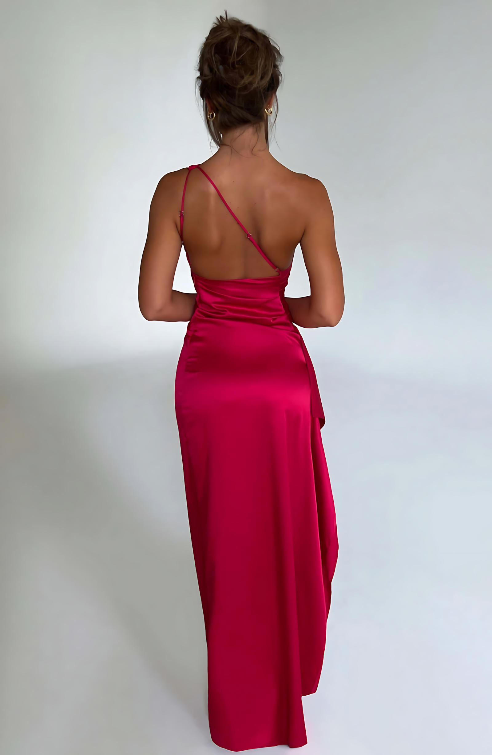 Solana Satin Elegance Maxi Dress