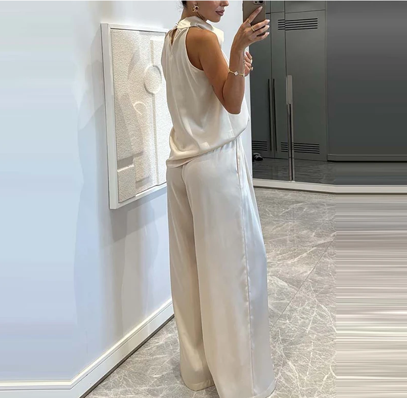 Satin Grace Two-Piece Set