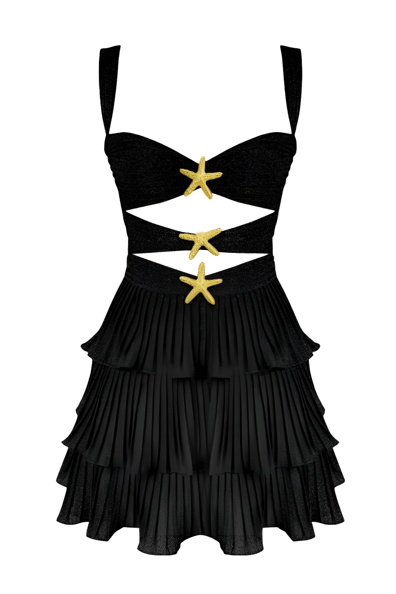 Starlit Waves Mini Dress