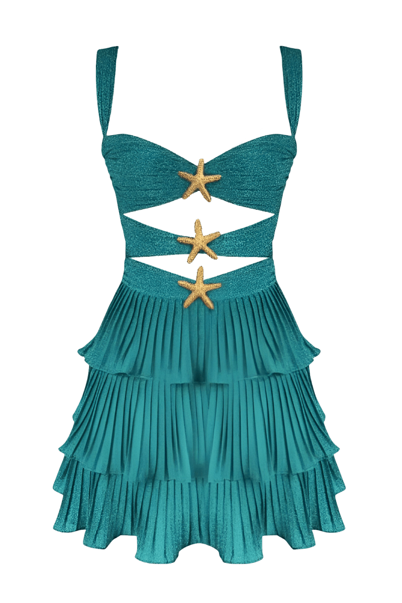 Starlit Waves Mini Dress