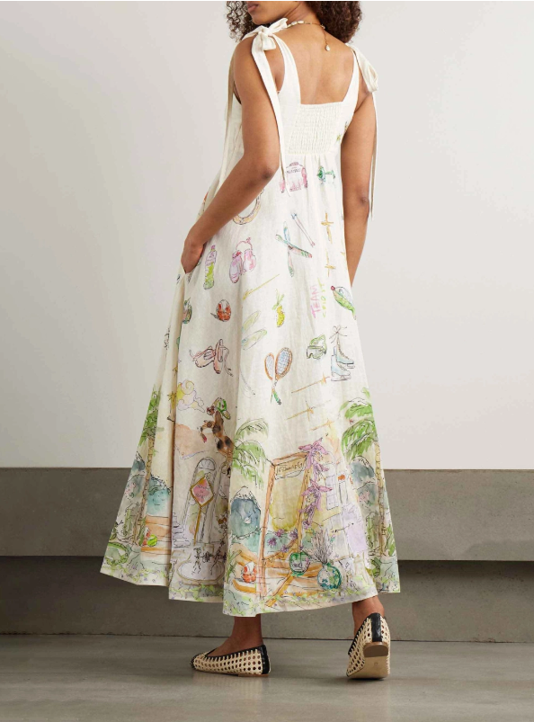 Whimsical Garden Story Maxi Dress
